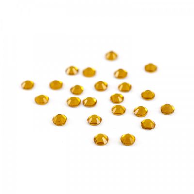 Štrasové kamienky ploché, 2,7 mm, hnedé, 1440 ks