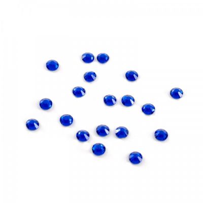 Štrasové kamienky ploché, 2,7 mm, modré, 1440 ks