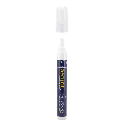 Vodeodolná fixka, Securit, hrot 2-6 mm, biela