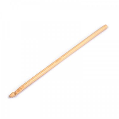 Bambusový háčik na háčkovanie, veľkosť 6 mm