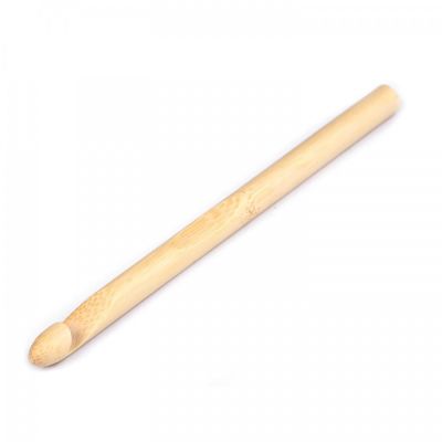 Bambusový háčik na háčkovanie, veľkosť 10 mm