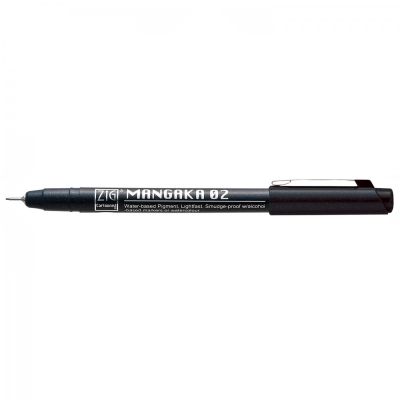 Kuretake, Fixka Mangaka 0.2, 010 Black