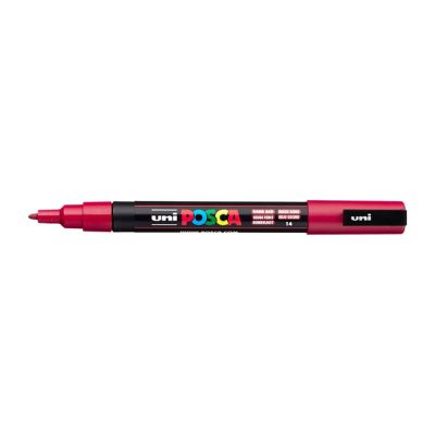 Uni Posca fixka PC-3M, 1,3 mm, tmavá červená
