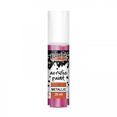 Akrylová farba metalická 20 ml, magenta