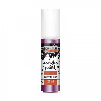 Akrylová farba metalická 20 ml, svetlofialová