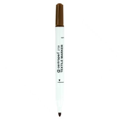 Centropen fixka na textil 2739, 1,8 mm hnedá