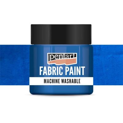Farba na textil, 50 ml, krycia modrá