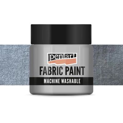 Farba na textil, 50 ml, krycia metalická strieborná