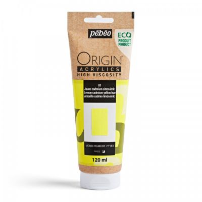 Origin Acrylics, 120 ml, lemon cadmium yellow hue