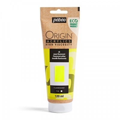 Origin Acrylics, 120 ml, fluorescent yellow