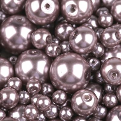 Voskované perly 10 mm, 15A staroružová 10 ks