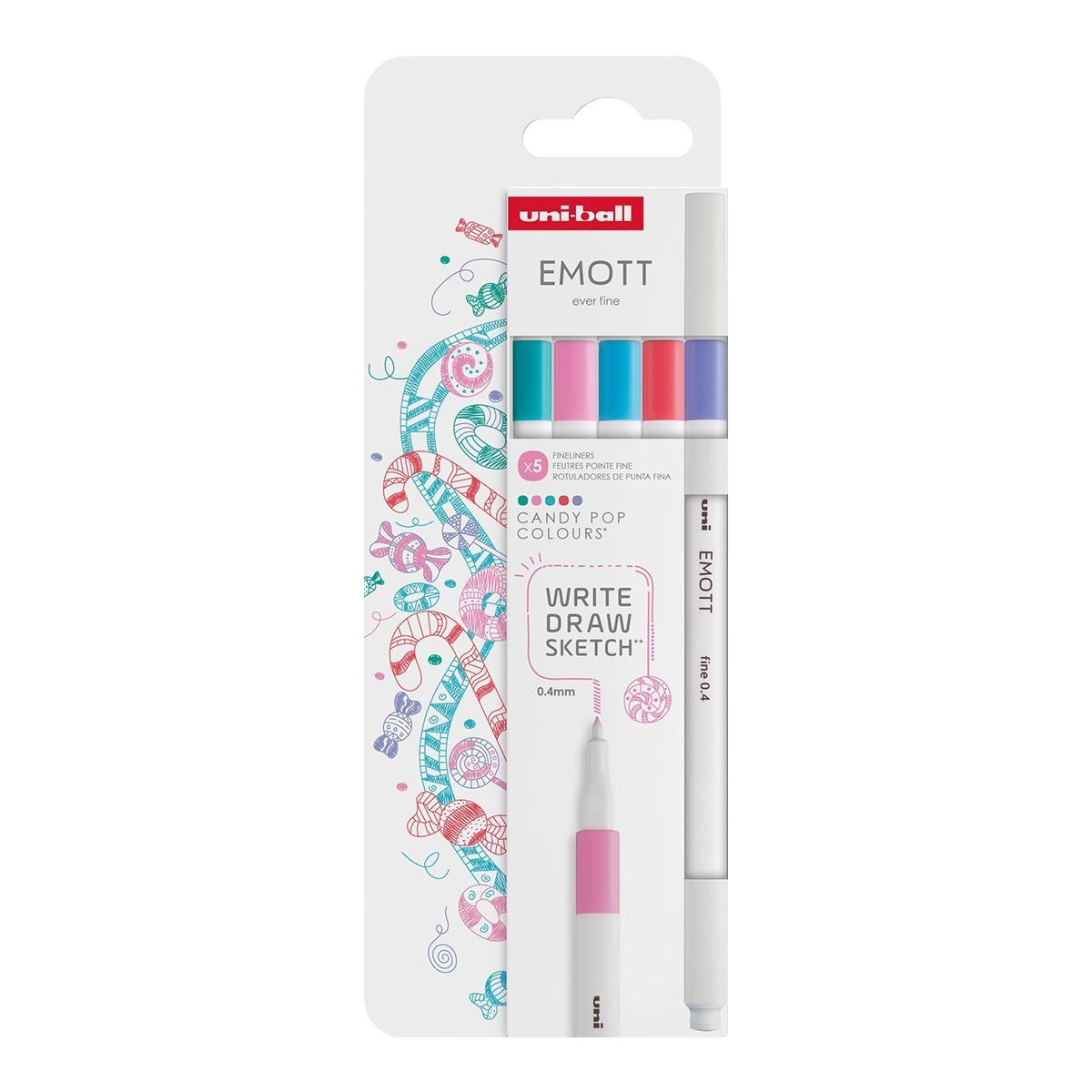 EMOTT liner, 0,4 mm, sada 5 ks CANDY POP