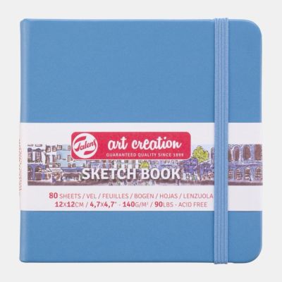 Art Book, Art Creation, blok na skicovanie, 12 x 12 cm, modrý