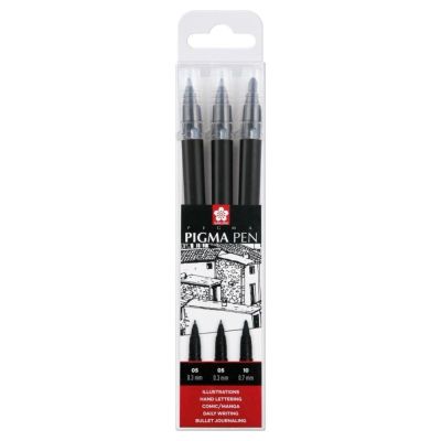 SAKURA Pigma Calligrapher 3 ks