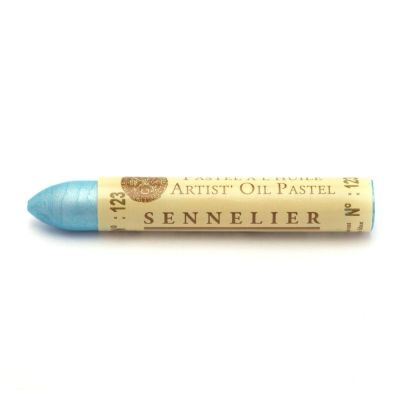 Sennelier olejový pastel - transparent blue iridescent 123