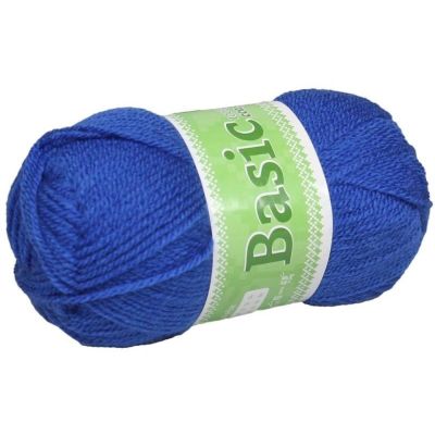 Basic, akrylová priadza, 50 g, cca 150 m, 916 kráľovská modrá