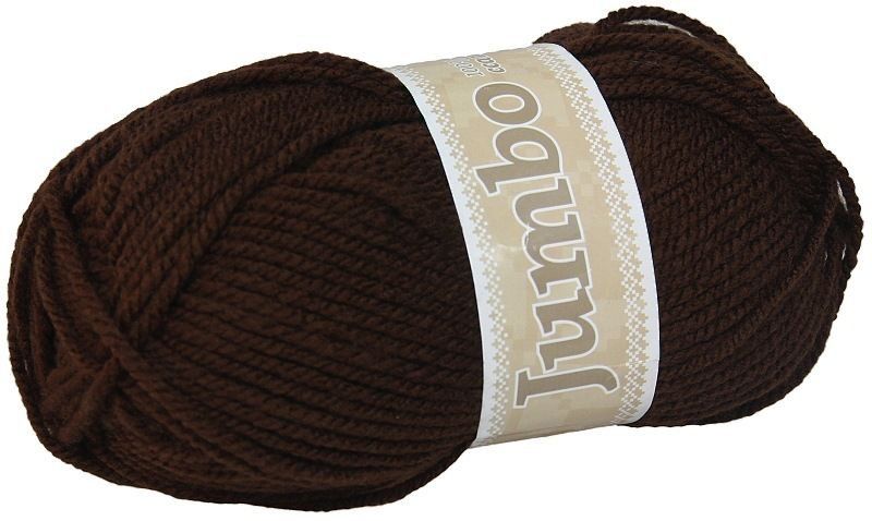 Jumbo, akrylová priadza, 100 g, cca 147 m, 989 tmavá hnedá