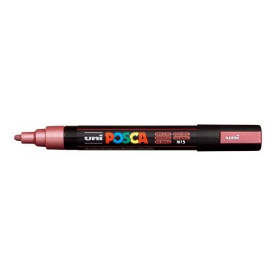 Uni Posca fixka PC-5M, 2,5 mm, metalická červená