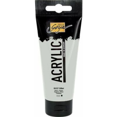 SOLO GOYA, akrylová farba strieborná 100 ml