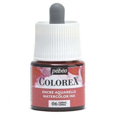 Akvarelový atrament COLOREX, coral 45 ml