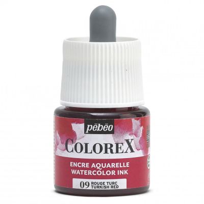 Akvarelový atrament COLOREX, turkish red 45 ml