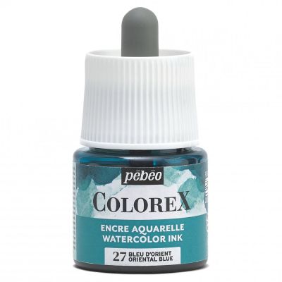 Akvarelový atrament COLOREX, oriental blue 45 ml