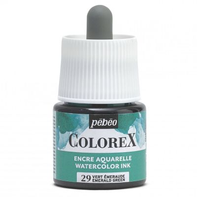 Akvarelový atrament COLOREX, emerald green 45 ml