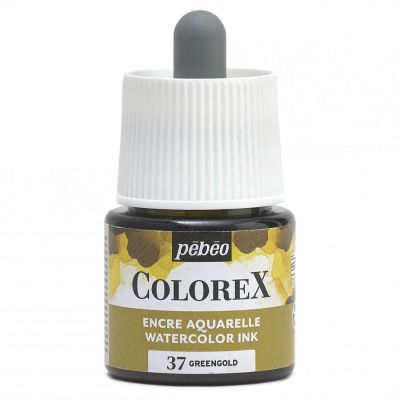 Akvarelový atrament COLOREX, greengold 45 ml