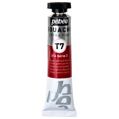 Gvaš T7 extra fine 20 ml, dark cadmium red intense