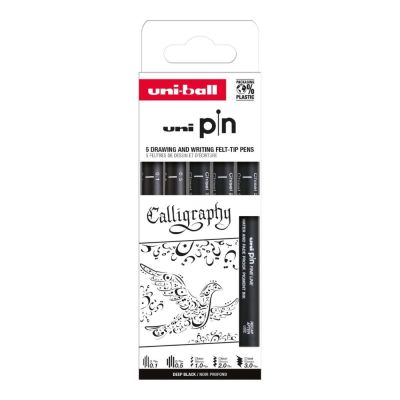 UNI PIN set 5 ks linerov Creative Writing Calligraphy