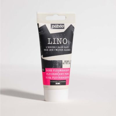 Farba na linoryt PEBEO LINOCUT - fluorescent pink, 80 ml