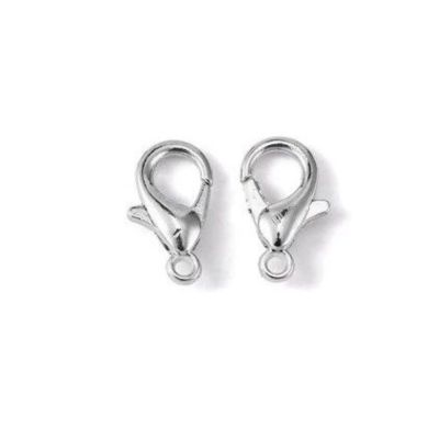 Karabínka 10 mm, platina 10 ks