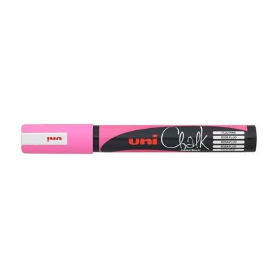 Kriedová fixka, UNI Chalk 5M, 1,8 - 2,5 mm, fluo rúžová