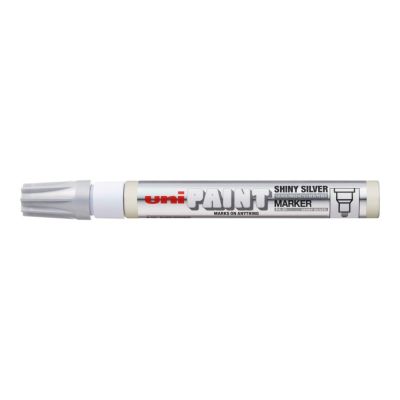 UNI PX-20 laková fixka, 2,2 - 2,8 mm lesklá strieborná