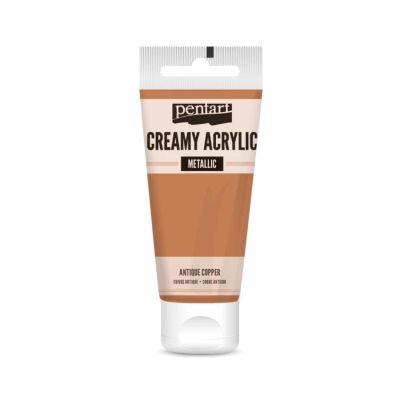 Akrylová farba krémová, metalická, antická medená, 60 ml