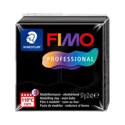 FIMO Professional 57 g, 9 čierna