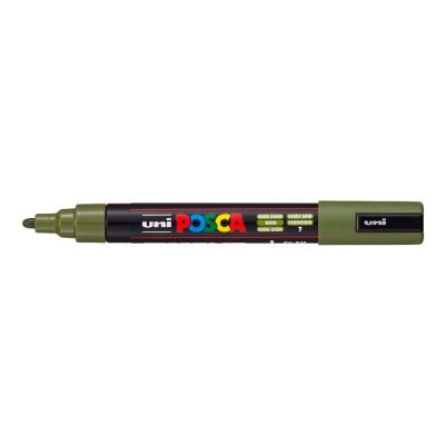 Uni Posca fixka PC-5M, 2,5 mm, khaki zelená