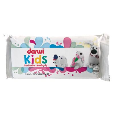 Samotvrdnúca modelovacia hmota DARWI KIDS 500 g, biela