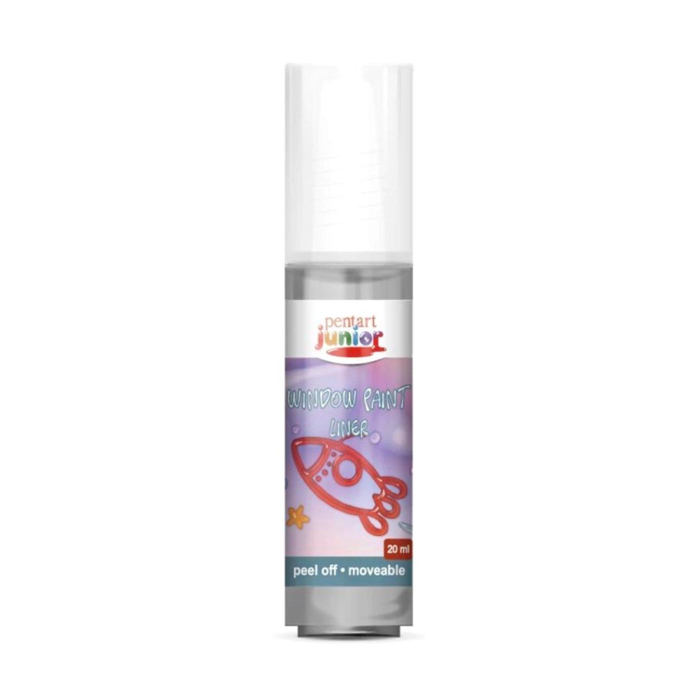 Kontúra k zlupovacím farbám na sklo, 20 ml, olovená