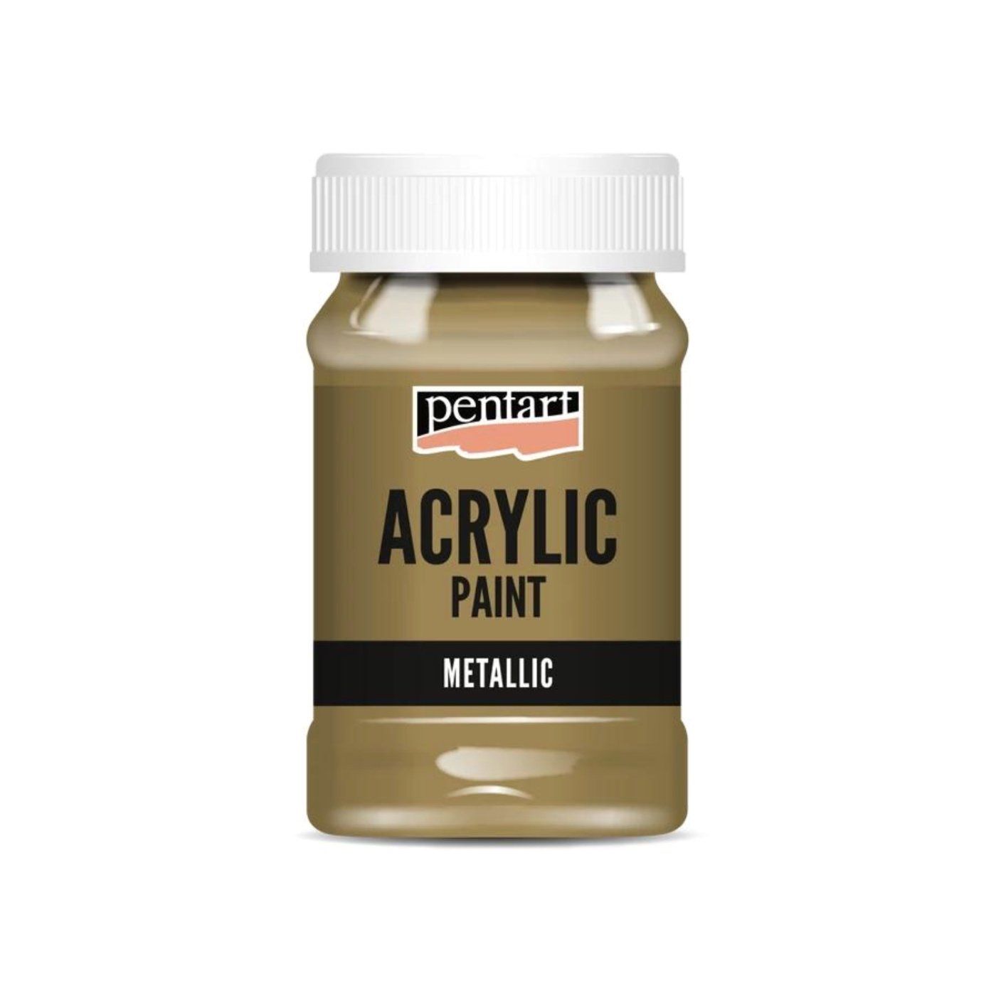 Akrylová farba 100 ml, metalická antická medená