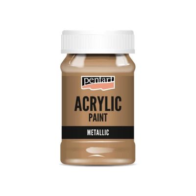 Akrylová farba 100 ml, metalická bronzová