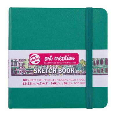 Art book, Art Creation, blok na skicovanie, 12 x 12 cm, zelený