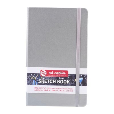 Art book, Art Creation, blok na skicovanie, 13 x 21 cm, shiny silver