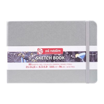 Art book, Art Creation, blok na skicovanie, 15 x 21 cm, shiny silver