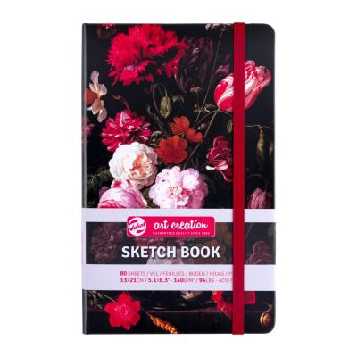 Art Book, Art Creation, blok na skicovanie, 13 x 21 cm, Flowers