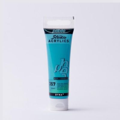 Studio Acrylics 30 ml, 357 Iridescent Blue Green