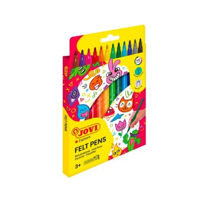 JOVI fixky tenké vyprateľné, 12 ks