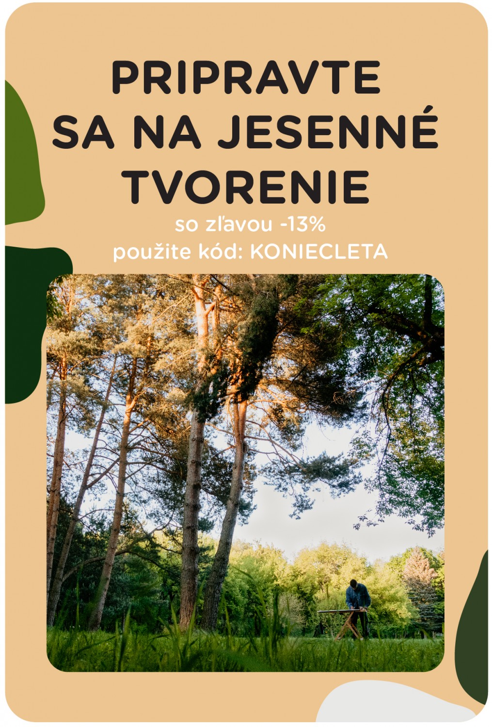 Koniec leta a zlava -13% na všetko v ponuke kreatívnych a umeleckých potrieb creActive.