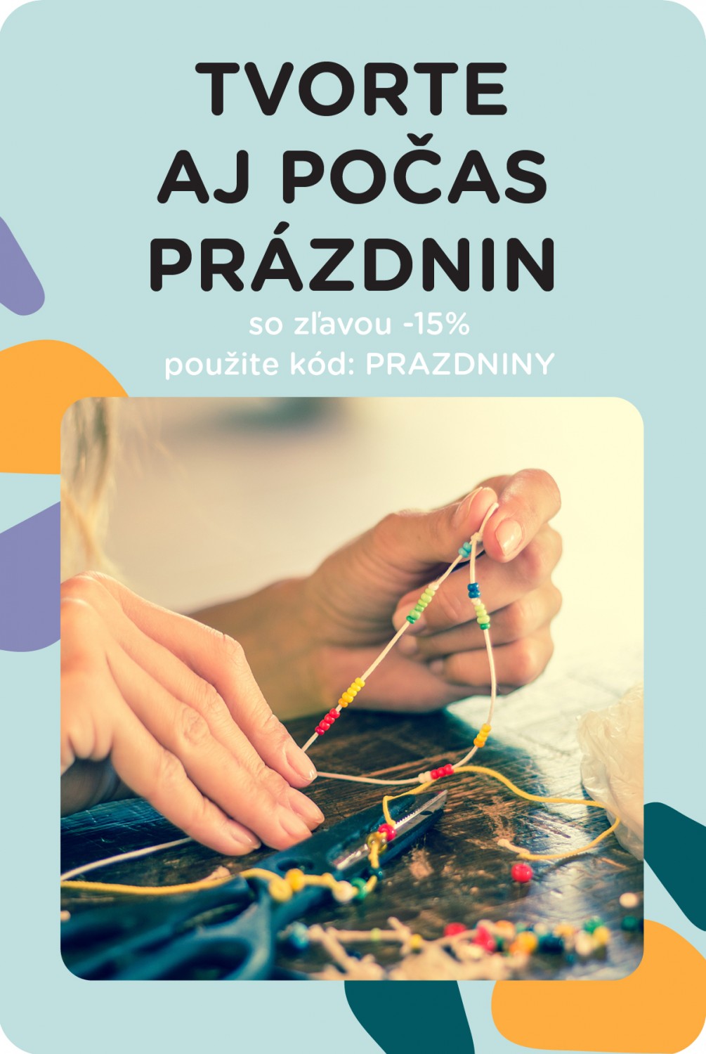 Zľava -15% na kreatívne a umelecké potreby v creActive až do nedele.